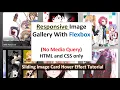 Responsive Image Gallery With Image Card Hover Effect Using HTML and CSS only Image Hover Effect