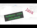Introduction to NetBeans - Hello World