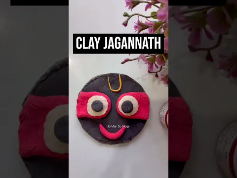 🫡I Made Clay Jagannath 🛕 #shorts #jagannath #clayart #trending #jomansovlogs