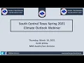 NWS Austin San Antonio Spring 2021 Climate Outlook