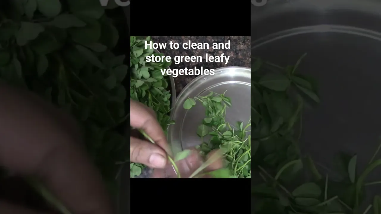 how to store green leafy vegetables in fridge for long time #tips #shorts #viral