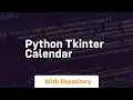 python tkinter calendar