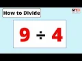 9 divided by 4 9 4 Value of Long Division