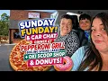 Sunday Funday Car Chat Pepperoni Grill Boiling Spring Lakes OKI Donuts Stop NC Food Vlog
