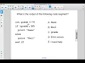 CS Praxis Java Conditionals Q27