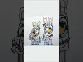 Bluey and Bingo Easter Cartoon Coloring