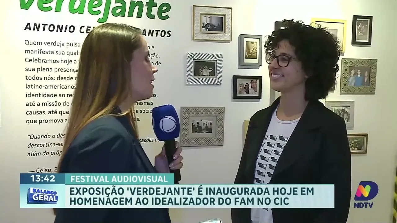Exposição "Verdejante" no CIC homenageia idealizador do Festival Internacional de Cinema