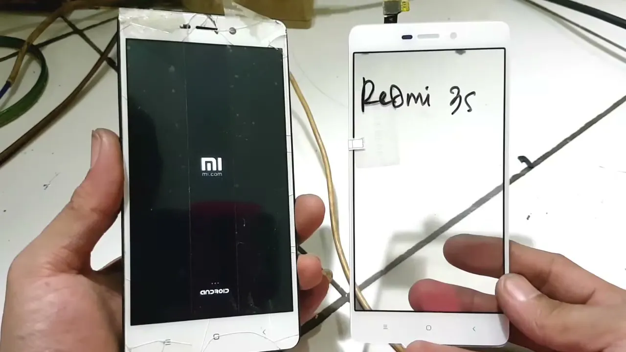 Memisahkan LCD & Touchscreen Menggunakan SETRIKA..... 