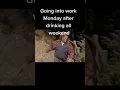 Going into work with a hangover be like