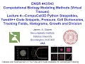 Virtual Tissues Lecture 4 Plots and Cell Growth and Division in CC3D January 30 2024