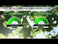 Dewpoints lower into the afternoon for the WSIL region - April 17 2024