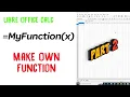 Part 2 Create own function - Quick Simple LibreOffice Calc Tutorial