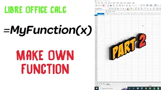 Part 2 Create own function - Quick Simple LibreOffice Calc Tutorial