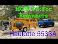 How to operate a boom lift Haulotte 5533A