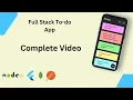 Flutter Fullstack Todo App Flutter 2024 Node js Mongodb Postman ngrok