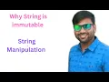 Java Selenium interview questions String Manipulation Why string is immutable