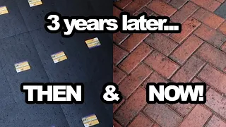 Brock Paver Base Pads Review 3 years later Brick Patio Install Condition