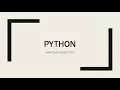 How To Install Python and Execute Python Programs in Windows OS