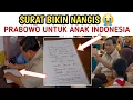 Download Lagu PRABOWO BIKIN NANGIS ! Surat Haru untuk Murid Sekolah Rakyat: Kalian Masa Depan Indonesia