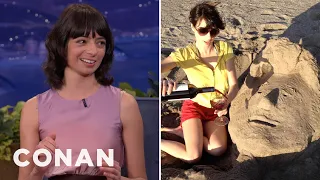 Kate Micucci s Romantic Beach Date With Conan CONAN on TBS