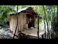 Download Lagu 90 Day Journey of a Single Mom Completing a Log House in the Woods - Laying a Wooden Kitchen Floor