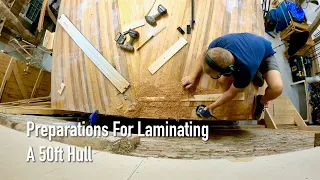 Preparations For Laminating A 50ft Hull – Ep. 364 RAN Sailing