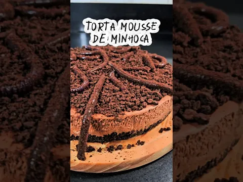 TORTA MOUSSE DE MINHOCA 🎃🪱