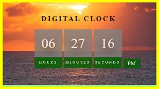 Build a Digital Clock using HTML CSS and JavaScript