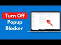How to Turn Off Popup Blocker on Windows 10 Quick Easy
