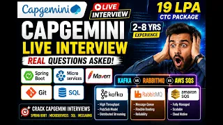 Capgemini Java Developer LIVE Interview Spring Boot Microservices Maven Git SQL
