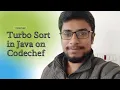 Codechef Beginner Turbo Sort in Java CodeWithAnand