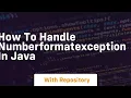 how to handle numberformatexception in java