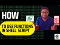 How to use Functions Shell Scripting Tutorial for Beginners - 9