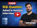 Amazon SQL Interview Problem