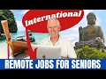 International Remote Jobs for Seniors in 2025 Worldwide work from home jobs
