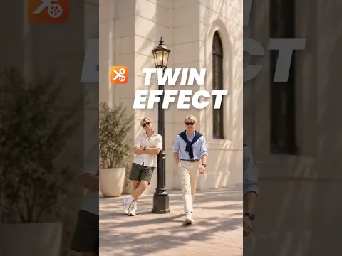 Two of Me in the Same Shot?! Here’s How 👀| Twin Effect#YouCut #VideoEditor #howto #clone #tutorial