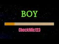 Boy by Timmy Cruz Original Key D minor Karaoke