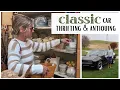 Thrift with me ~ Thrifting \u0026 Antiquing in a Classic Car ~ Thrift Store Finds ~ Thrift Store Makeover