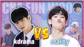 Download Cha Eun Woo being a totally different person in reality😱 (kdrama vs. reality) MP3
