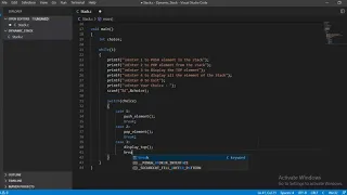 Dynamic Stack Implementation in C Language