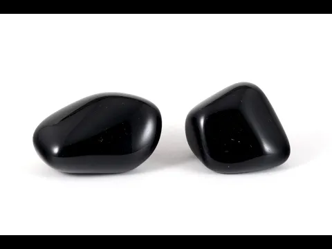 和田峠産黒曜石 原石磨き2個セット43.1g｜天然石 通販キラリ石