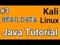 Kali Linux java programming read data using buffered reader function