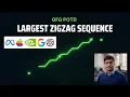 Largest Zigzag Sequence GFG POTD