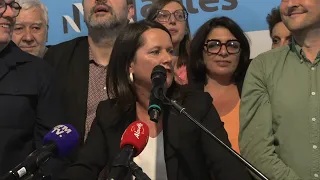 Nantes: la maire PS réélue vante un projet "qui s'assume de gauche" | AFP Extrait
