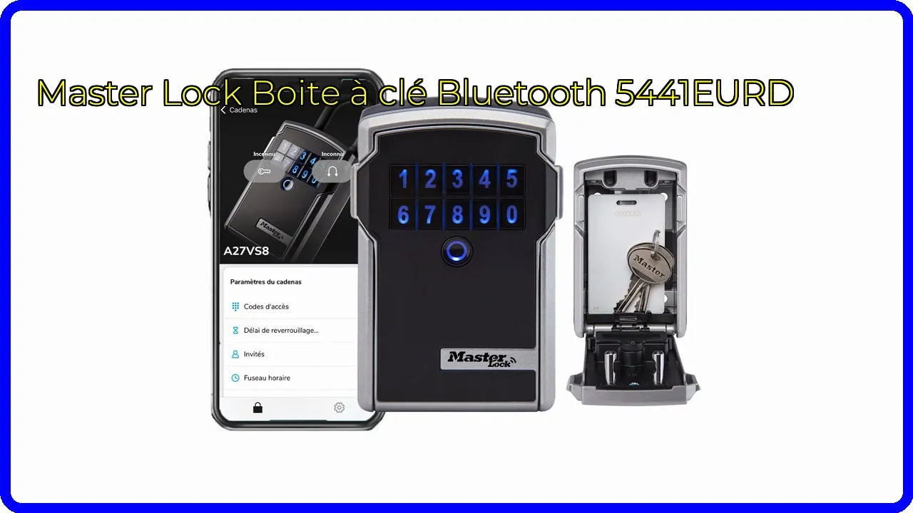 AVIS (2026): Master Lock Boite à clé Bluetooth 5441EURD ...