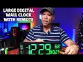 Large Digital Wall Clock with Remote 16 Large Digital Wall Clock