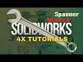 Wrench in SolidWorks Combination Spanner Spanner 4X Tutorials SolidWorks Tutorials