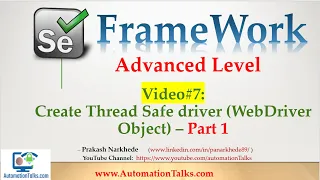 Selenium Framework - Advanced