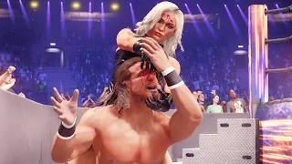WWE 2K22 Scarlett Bordeaux vs John Morrison intergender wrestling