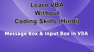 Msgbox InputBox